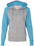 Ladies Glitter Hooded Full-Zip Sweatshirt - CHSBS-SS8868