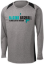 Adult Heather Fire Long Sleeve Tee 100% Poly Long Sleeve Tee