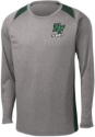 Adult Heather Fire Long Sleeve Tee 100% Poly Long Sleeve Tee