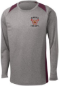 Adult Heather Fire Long Sleeve Tee 100% Poly Long Sleeve Tee