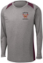 Adult Heather Fire Long Sleeve Tee - HF-SMST361LS