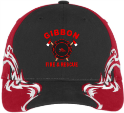 Colorblock Racing Cap with Flames GFR Colorblock Racing Cap with Flames GFR