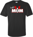 Eagles MOM Eagle O T-shirt GLITTER DESIGN Adult Short Sleeve T-shirt