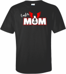 Eagles MOM Eagle O T-shirt GLITTER DESIGN Adult Short Sleeve T-shirt