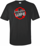 Firefighter Wife Tee GLITTER DESIGN SFD Firefighter Wife Tee GLITTER DESIGN SFD