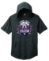 JR Sport Tek Posi Charge Tri Blend Short Sleeve Hoodie - ST404 Drk Grey
