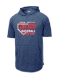 SR Sport Tek Posicharge Tri Blend Wicking Short Sleeve Hoodie 