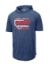 SR Sport Tek Posicharge Tri Blend Wicking Short Sleeve Hoodie - ST404