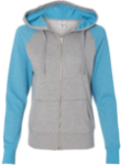 Ladies Glitter Hooded Full-Zip Sweatshirt Ladies Glitter Full Zip Hoodie