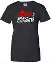 Ladies LOVED By a Firefighter T-shirt JFD Ladies LOVED By a Firefighter T-shirt 