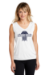 Ladies Sleeveless V-Neck Midwest Magic Basketball Navy Logo - MWMB-SMLST352 INK NAVY