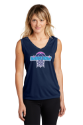 Ladies Sleeveless V-Neck Midwest Magic Basketball Vinyl Ladies Sleeveless V-Neck
