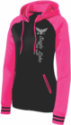 Ladies Varsity Fleece Full Zip Hooded Jacket GLITTER DESIGN Ladies Varsity Full Zip Hoodie