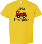 Toddler Little Firefighter T-shirt Toddler Little Firefighter T-shirt (Runs 2 sizes Small)