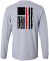 Long Sleeve Distressed Flag Tee MSFDA - MSFDA-2400 DISTRESSED FLAG