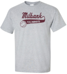 Milbank Tennis Adult & Youth Short Sleeve Cotton Tee Milbank Tennis Adult & Youth Short Sleeve Cotton Tee