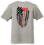 Minneota Fire Fighter with Fireman Flag T-Shirt - MFD-SMnea200-INK