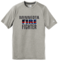 Minneota Fire Fighter with Fireman Flag T-Shirt 