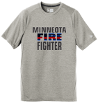 Minneota Fire Fighter with Fireman Flag T-Shirt 