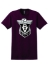 Adult & Youth Short Sleeve Ultra Cotton with Logo  - bvs-2000-maroon-PRNT 