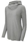 Ladies PosiCharge Tri-Blend Wicking Long Sleeve Hoodie 