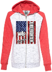 Women’s Mélange Fleece Colorblocked Full-Zip Sweatshirt SCFFD Women’s Mélange Fleece Colorblocked Full-Zip Sweatshirt