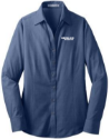 Ladies Crosshatch Easy Care Shirt Ladies Crosshatch Shirt
